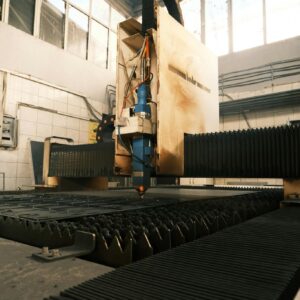 CNC machine operating in an industrial facility in Ankara, Türkiye.